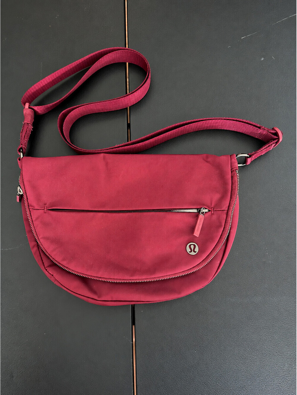 Lululemon All Night Festival Bag 5L Wine Berry Red Crossbody Adjustable Strap